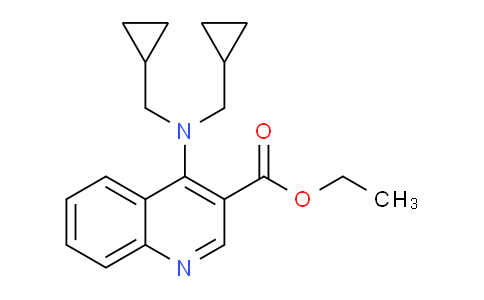 CAS No. 920494-46-8, Ethyl 4-(bis(cyclopropylmethyl)amino)quinoline-3-carboxylate