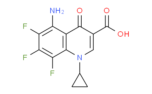 CAS No. 103772-14-1, 5-Amino-1-cyclopropyl-6,7,8-trifluoro-4-oxo-1,4-dihydroquinoline-3-carboxylic acid