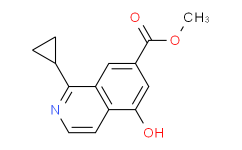 CAS No. 921760-74-9, Methyl 1-cyclopropyl-5-hydroxyisoquinoline-7-carboxylate