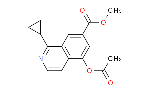 CAS No. 921760-73-8, Methyl 5-acetoxy-1-cyclopropylisoquinoline-7-carboxylate