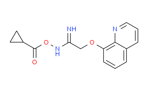CAS No. 88757-78-2, N-((Cyclopropanecarbonyl)oxy)-2-(quinolin-8-yloxy)acetimidamide