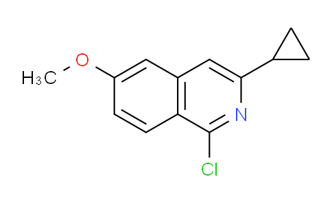CAS No. 918662-34-7, 1-Chloro-3-cyclopropyl-6-methoxyisoquinoline