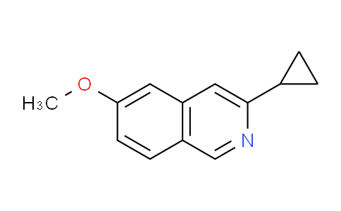 CAS No. 918662-32-5, 3-Cyclopropyl-6-methoxyisoquinoline