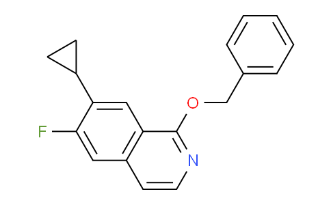 CAS No. 923022-60-0, 1-(Benzyloxy)-7-cyclopropyl-6-fluoroisoquinoline