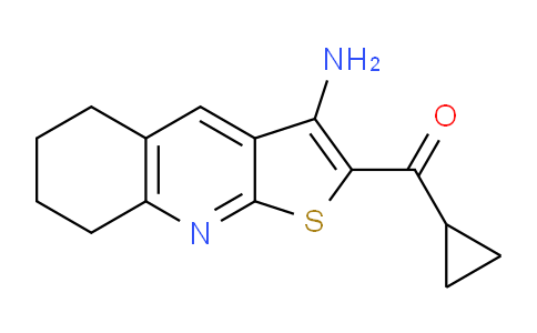CAS No. 361178-65-6, (3-Amino-5,6,7,8-tetrahydrothieno[2,3-b]quinolin-2-yl)(cyclopropyl)methanone