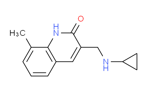 CAS No. 919023-16-8, 3-Cyclopropylaminomethyl-8-methyl-1H-quinolin-2-one