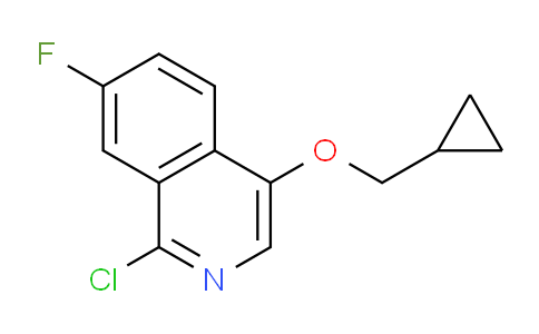 CAS No. 1409964-61-9, 1-Chloro-4-(cyclopropylmethoxy)-7-fluoroisoquinoline