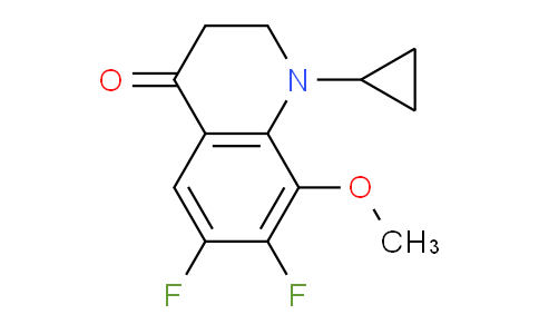 CAS No. 1956324-28-9, 1-Cyclopropyl-6,7-difluoro-8-methoxy-2,3-dihydroquinolin-4(1H)-one