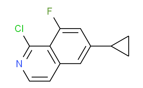 CAS No. 1956379-61-5, 1-Chloro-6-cyclopropyl-8-fluoroisoquinoline