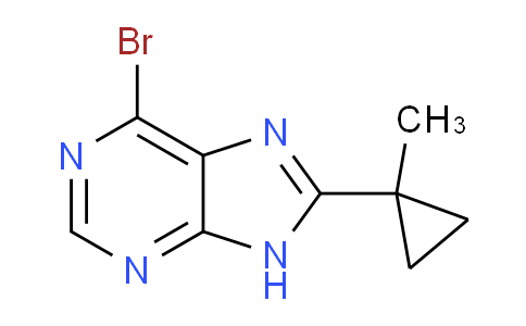 CAS No. 1956367-12-6, 6-Bromo-8-(1-methylcyclopropyl)-9H-purine