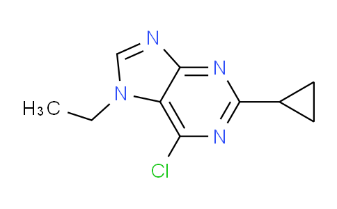 CAS No. 1713589-73-1, 6-Chloro-2-cyclopropyl-7-ethyl-7H-purine