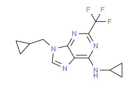 CAS No. 195252-47-2, N-Cyclopropyl-9-(cyclopropylmethyl)-2-(trifluoromethyl)-9H-purin-6-amine