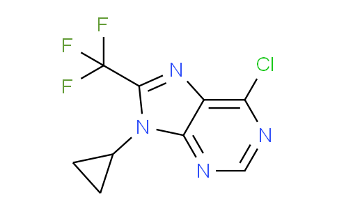 CAS No. 1774904-56-1, 6-Chloro-9-cyclopropyl-8-(trifluoromethyl)-9H-purine