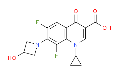 CAS No. 124668-01-5, 1-Cyclopropyl-6,8-difluoro-7-(3-hydroxyazetidin-1-yl)-4-oxo-1,4-dihydroquinoline-3-carboxylic acid