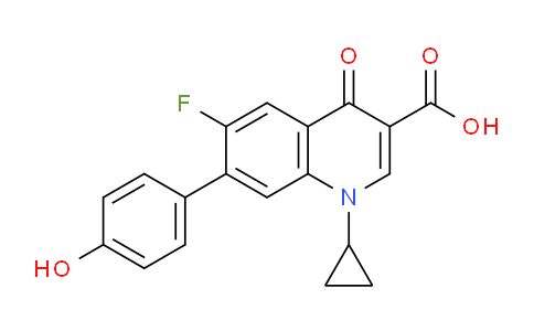 CAS No. 141874-19-3, 1-Cyclopropyl-6-fluoro-7-(4-hydroxyphenyl)-4-oxo-1,4-dihydroquinoline-3-carboxylic acid
