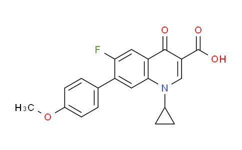CAS No. 152247-02-4, 1-Cyclopropyl-6-fluoro-7-(4-methoxyphenyl)-4-oxo-1,4-dihydroquinoline-3-carboxylic acid