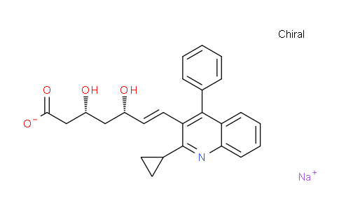 CAS No. 121659-48-1, Sodium (3R,5S)-7-(2-cyclopropyl-4-phenylquinolin-3-yl)-3,5-dihydroxyhept-6-enoate