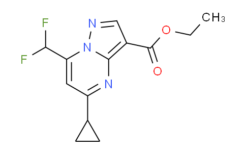 CAS No. 512825-94-4, Ethyl 5-cyclopropyl-7-(difluoromethyl)pyrazolo[1,5-a]pyrimidine-3-carboxylate