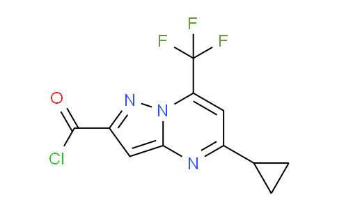 CAS No. 861452-42-8, 5-Cyclopropyl-7-(trifluoromethyl)pyrazolo[1,5-a]pyrimidine-2-carbonyl chloride
