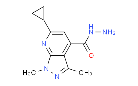 DY758084 | 886496-15-7 | 6-Cyclopropyl-1,3-dimethyl-1H-pyrazolo[3,4-b]pyridine-4-carbohydrazide