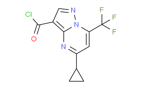 CAS No. 861452-41-7, 5-Cyclopropyl-7-(trifluoromethyl)pyrazolo[1,5-a]pyrimidine-3-carbonyl chloride