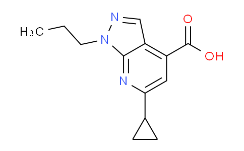 CAS No. 937597-47-2, 6-Cyclopropyl-1-propyl-1H-pyrazolo[3,4-b]pyridine-4-carboxylic acid