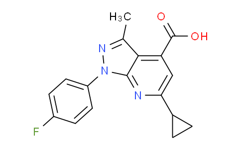 937598-64-6 | 6-Cyclopropyl-1-(4-fluorophenyl)-3-methyl-1H-pyrazolo[3,4-b]pyridine-4-carboxylic acid