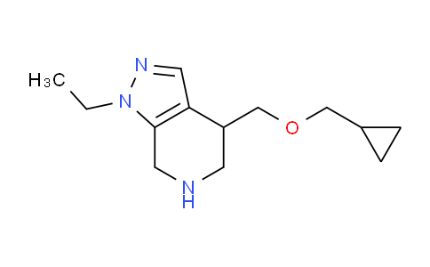 MC758132 | 1422059-52-6 | 4-((Cyclopropylmethoxy)methyl)-1-ethyl-4,5,6,7-tetrahydro-1H-pyrazolo[3,4-c]pyridine