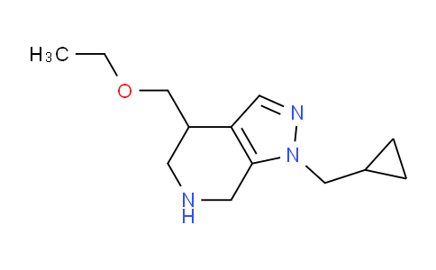CAS No. 1422059-83-3, 1-(Cyclopropylmethyl)-4-(ethoxymethyl)-4,5,6,7-tetrahydro-1H-pyrazolo[3,4-c]pyridine
