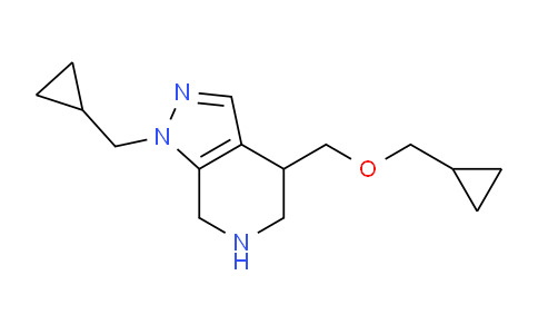 CAS No. 1422065-17-5, 4-((Cyclopropylmethoxy)methyl)-1-(cyclopropylmethyl)-4,5,6,7-tetrahydro-1H-pyrazolo[3,4-c]pyridine