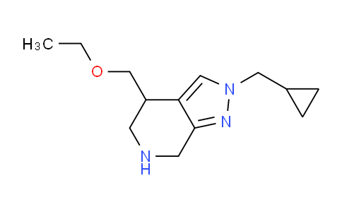 CAS No. 1422133-10-5, 2-(Cyclopropylmethyl)-4-(ethoxymethyl)-4,5,6,7-tetrahydro-2H-pyrazolo[3,4-c]pyridine