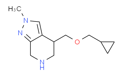 CAS No. 1422137-73-2, 4-((Cyclopropylmethoxy)methyl)-2-methyl-4,5,6,7-tetrahydro-2H-pyrazolo[3,4-c]pyridine