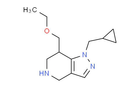 CAS No. 1422138-31-5, 1-(Cyclopropylmethyl)-7-(ethoxymethyl)-4,5,6,7-tetrahydro-1H-pyrazolo[4,3-c]pyridine