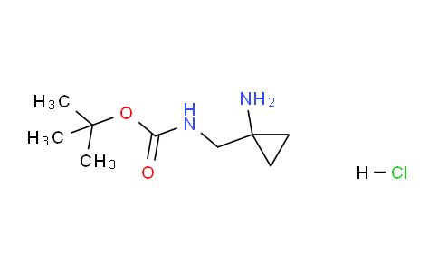 CAS No. 1373223-32-5, tert-Butyl ((1-aminocyclopropyl)methyl)carbamate hydrochloride