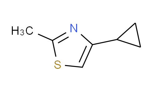 CAS No. 128312-58-3, 4-cyclopropyl-2-methylthiazole