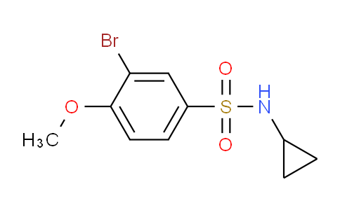CAS No. 425656-23-1, 3-bromo-N-cyclopropyl-4-methoxybenzenesulfonamide