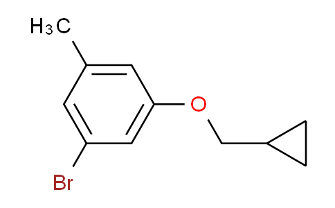 CAS No. 1245563-11-4, 1-Bromo-3-(cyclopropylmethoxy)-5-methylbenzene