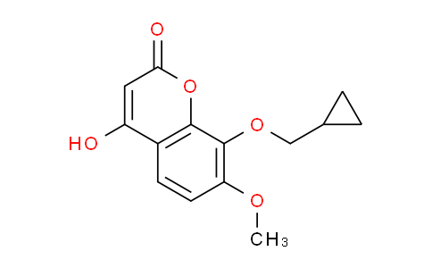 CAS No. 1219709-36-0, 8-(Cyclopropylmethoxy)-4-hydroxy-7-methoxy-2H-chromen-2-one
