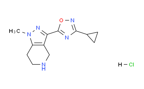 CAS No. 1306738-93-1, 3-Cyclopropyl-5-(1-methyl-4,5,6,7-tetrahydro-1H-pyrazolo[4,3-c]pyridin-3-yl)-1,2,4-oxadiazole hydrochloride