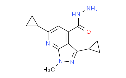 CAS No. 886496-09-9, 3,6-Dicyclopropyl-1-methyl-1H-pyrazolo[3,4-b]pyridine-4-carbohydrazide