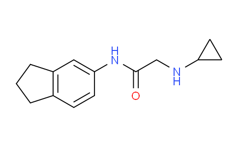 CAS No. 1179157-52-8, 2-(Cyclopropylamino)-N-(2,3-dihydro-1H-inden-5-yl)acetamide