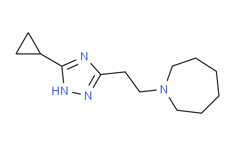 CAS No. 1279207-63-4, 1-(2-(5-Cyclopropyl-1H-1,2,4-triazol-3-yl)ethyl)azepane