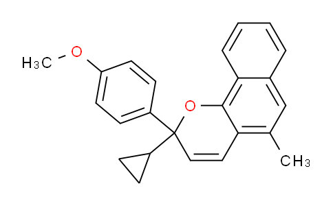CAS No. 142340-13-4, 2-Cyclopropyl-2-(4-methoxyphenyl)-5-methyl-2H-benzo[h]chromene