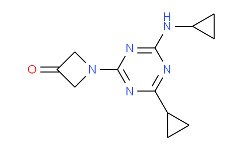 CAS No. 148312-49-6, 1-(4-Cyclopropyl-6-(cyclopropylamino)-1,3,5-triazin-2-yl)azetidin-3-one