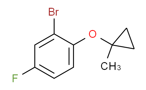 CAS No. 1156170-01-2, 4-Fluoro-2-bromophenol methyl cyclopropyl ether