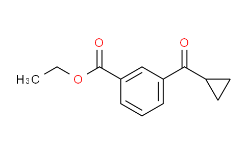 CAS No. 878745-20-1, 3-Carboethoxyphenyl cyclopropyl ketone