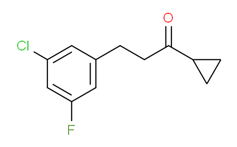 CAS No. 898751-64-9, 2-(3-Chloro-5-fluorophenyl)ethyl cyclopropyl ketone