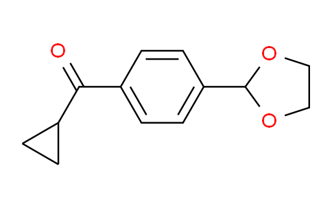 CAS No. 898760-84-4, Cyclopropyl 4-(1,3-dioxolan-2-yl)phenyl ketone