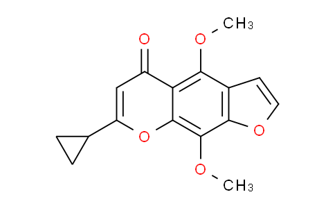 CAS No. 76301-22-9, 7-Cyclopropyl-4,9-dimethoxy-5H-furo[3,2-g]chromen-5-one