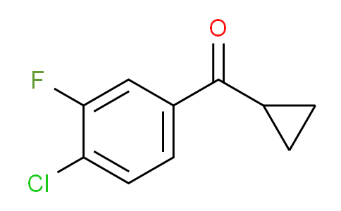 CAS No. 898790-06-2, 4-Chloro-3-fluorophenyl cyclopropyl ketone